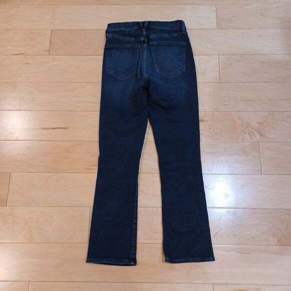 Veronica Beard Denim Carly Kick Flare High Rise Jeans In Dark Ink Blue Wash 25 - Picture 5 of 8